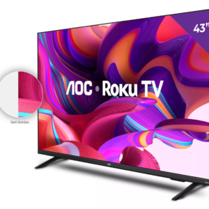 Smart TV Grande 43" FULL HD com roku TV bivolt