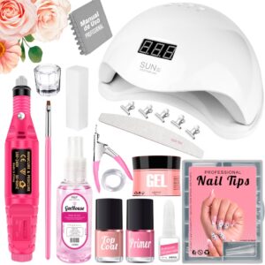 Kit Unha gel Completo com Cabine UV, Lixadeira elétrica, e Caneta Pedicure e manicure e muito mais!!