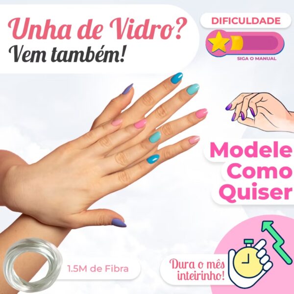 Kit Unha gel Completo com Cabine UV, Lixadeira elétrica, e Caneta Pedicure e manicure e muito mais!! - Imagem 4