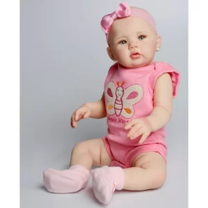 Boneca Bebê Reborn Abigail 48cm Corpo de Silicone Original + kit completinho 2025